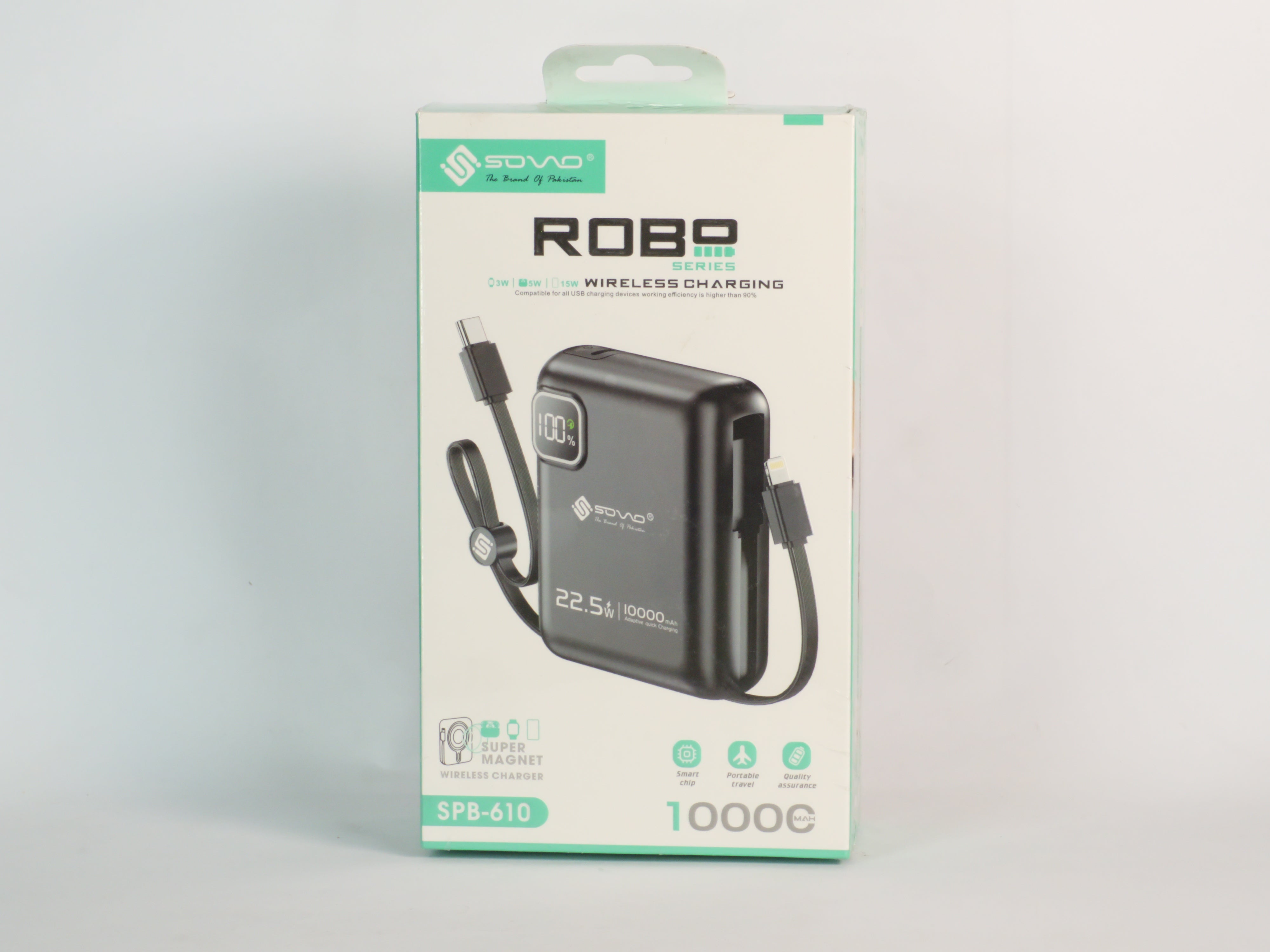 High-Capacity, Fast Charging, Portable Backup Battery