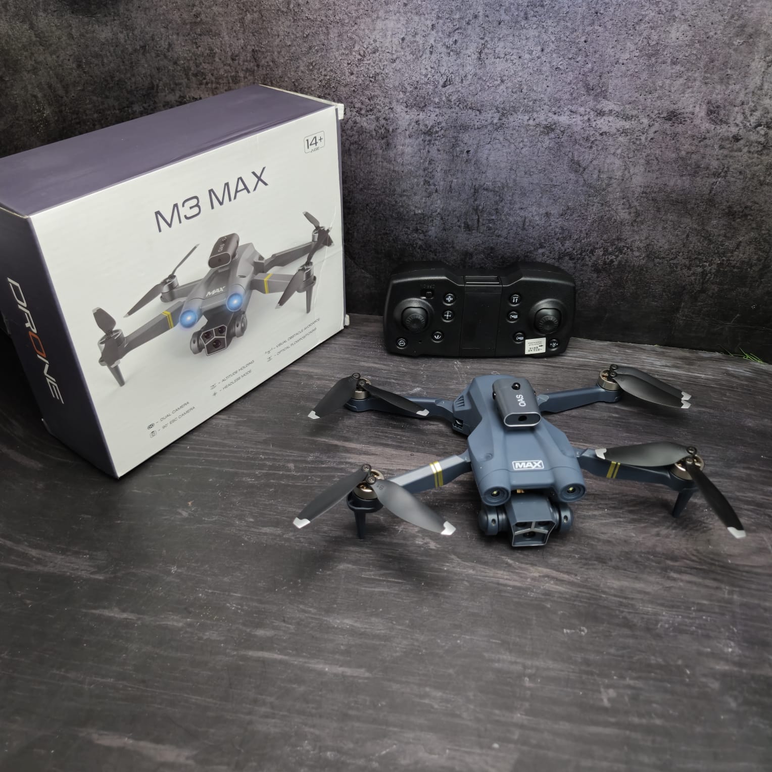 M3 Max Drone – 4K HD Camera, Dual Lens, Foldable & GPS Control